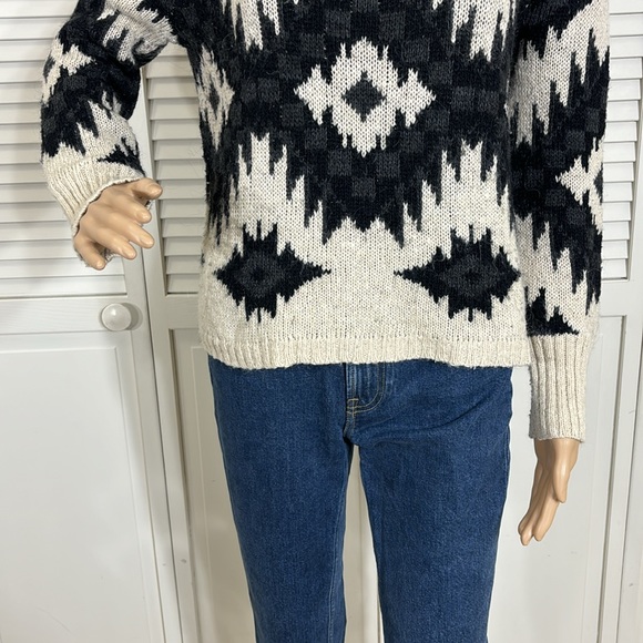 Denim & Supply Ralph Lauren Beige Turtle Neck Silk & Wool Blend Sweater Medium - Picture 4 of 10